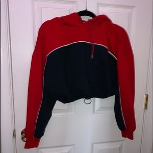 cropped sweatshirt